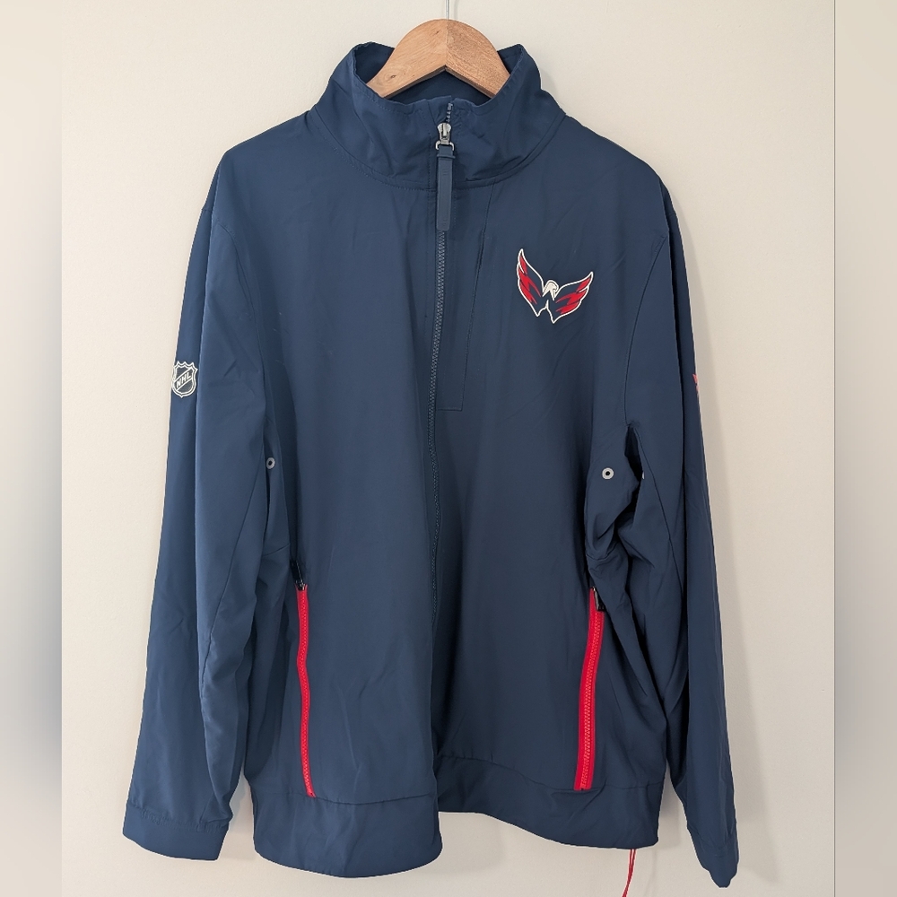 Fanatics Authentic Pro Navy Jacket with Red Logo